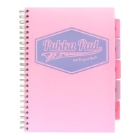 Pukka Pastel Project Book Pink A4 200 Pages 80gsm